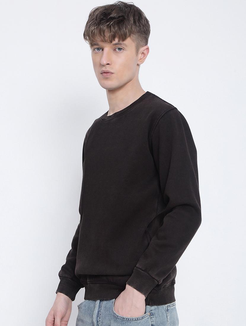 men solid long sleeve regular fit sweatshirt - 21933612 - Standard Image - 3