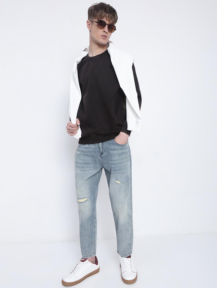 men solid long sleeve regular fit sweatshirt - 21933612 - Standard Image - 5