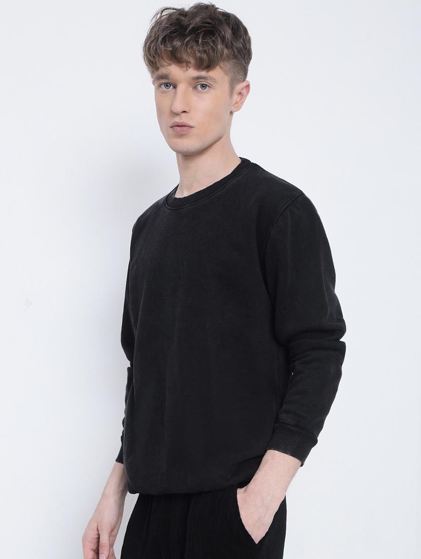 men solid long sleeve regular fit sweatshirt - 21933614 - Standard Image - 3