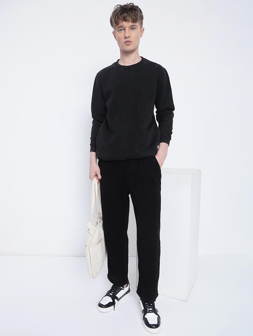 men solid long sleeve regular fit sweatshirt - 21933614 - Standard Image - 5