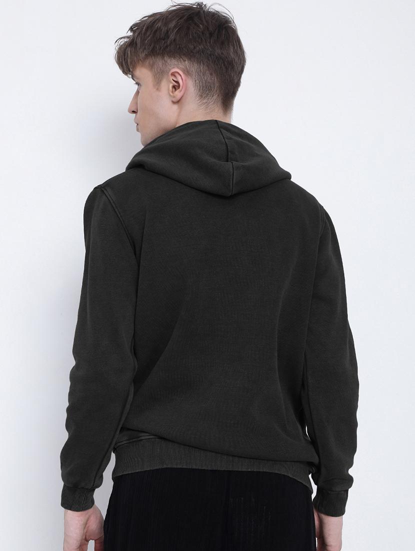 men solid long sleeve regular fit hooded sweatshirt - 21933619 - Standard Image - 3