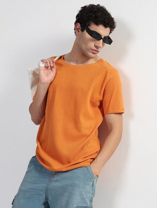 men solid short sleeves loose fit t-shirt - 21933624 - Standard Image - 0