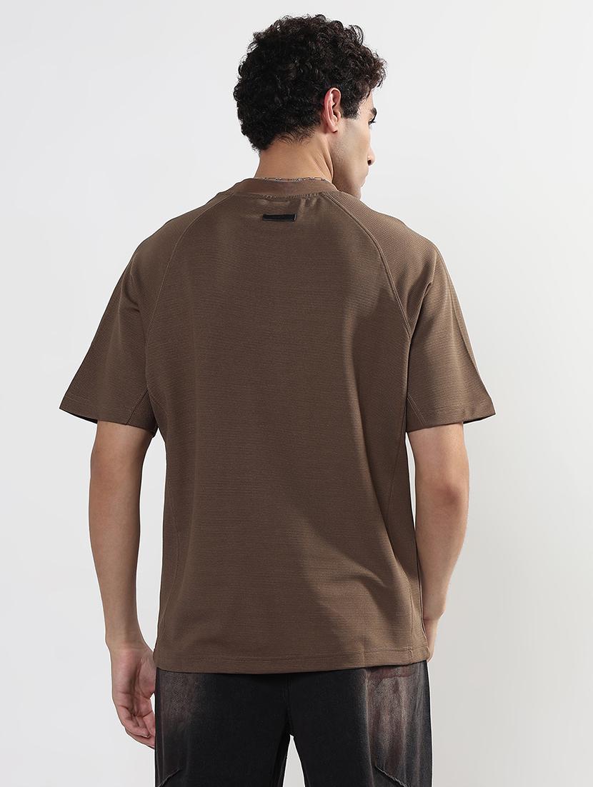 men solid short sleeves loose fit t-shirt - 21933625 - Standard Image - 3