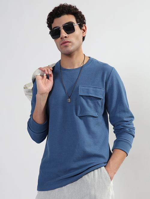 men solid long sleeves regular fit t-shirt - 21933628 - Standard Image - 0