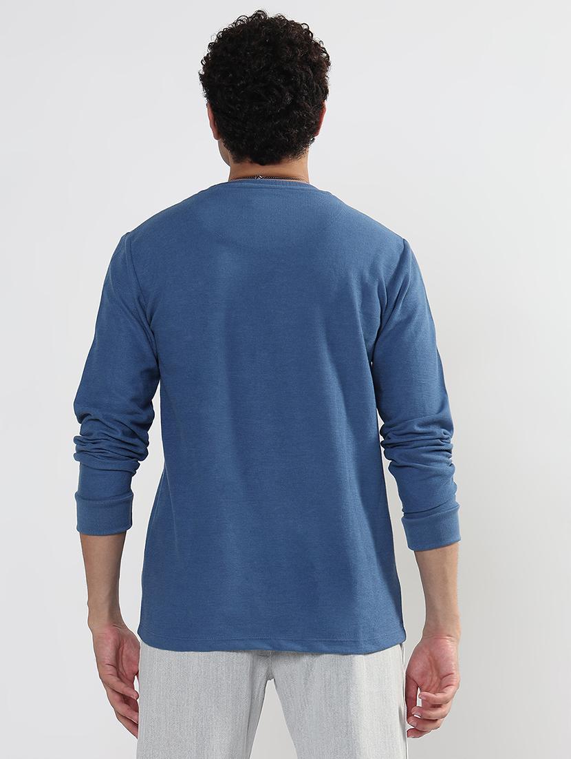 men solid long sleeves regular fit t-shirt - 21933628 - Standard Image - 3