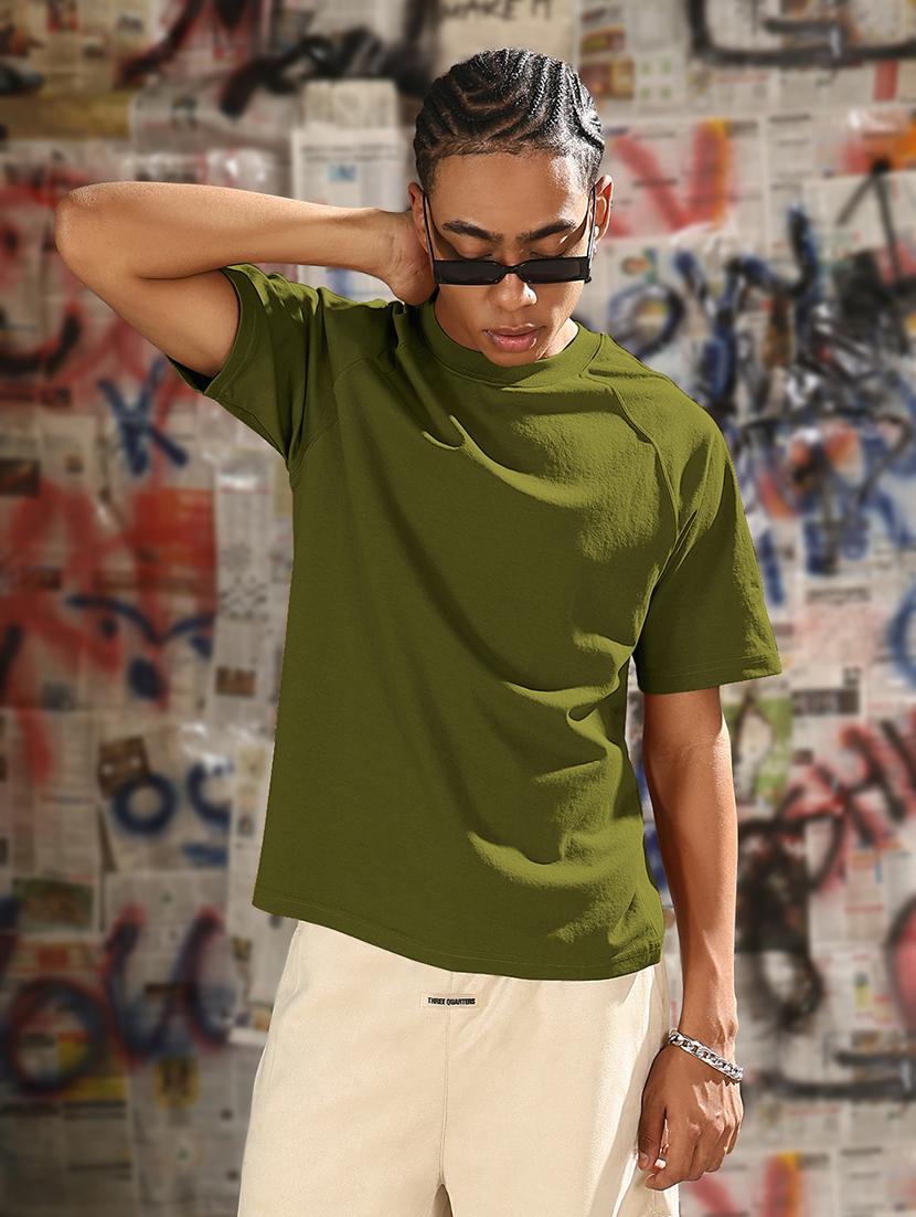 men solid short sleeves loose fit t-shirt - 21933631 - Standard Image - 3
