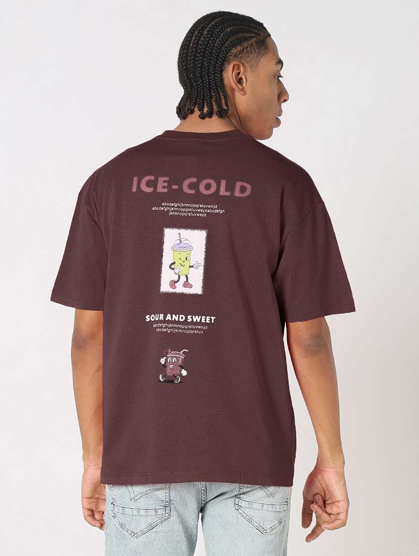 men printed short sleeves loose fit t-shirt - 21933639 -  Standard Image - 3