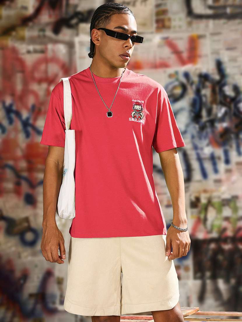 men printed short sleeves loose fit t-shirt - 21933640 - Standard Image - 3