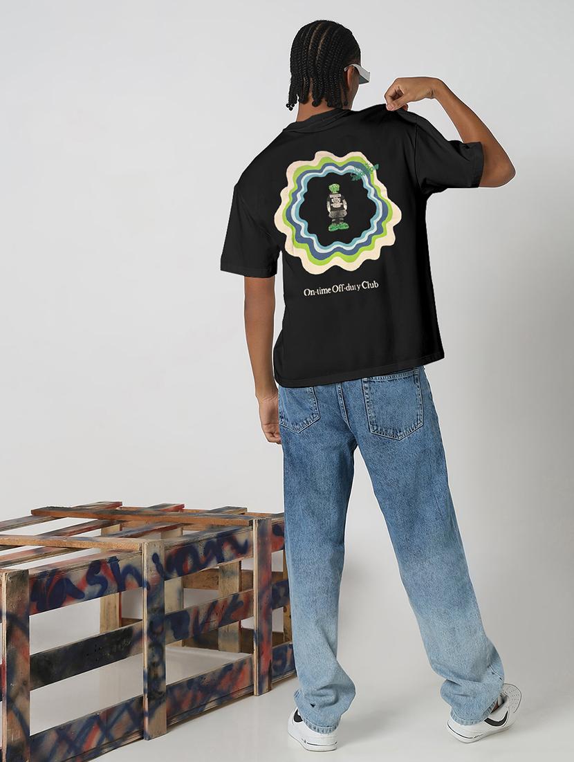 men printed short sleeves loose fit t-shirt - 21933643 - Standard Image - 5