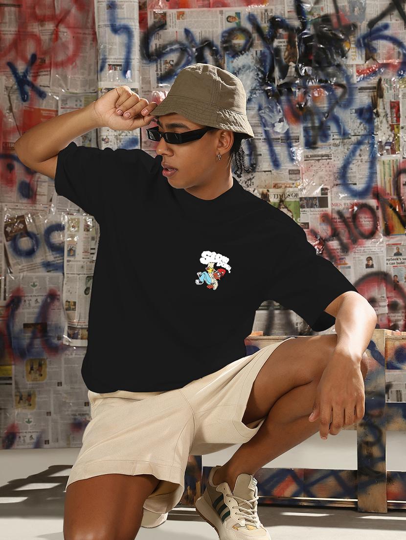 men printed short sleeves loose fit t-shirt - 21933645 - Standard Image - 5