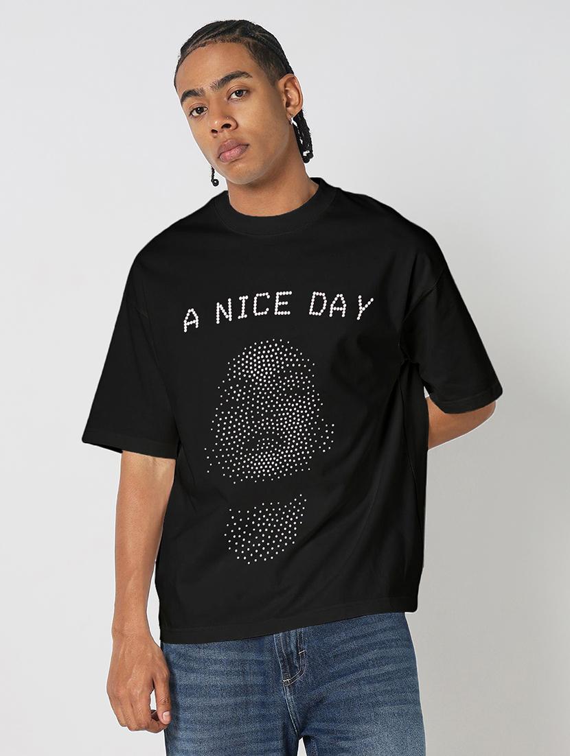 men printed short sleeves looseit t-shirt - 21933646 - Zoom Image - 0
