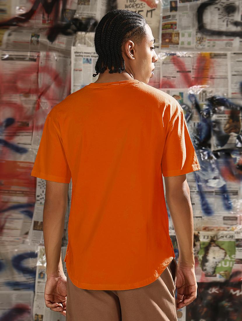 men solid short sleeves regular fit t-shirt - 21933647 - Standard Image - 3