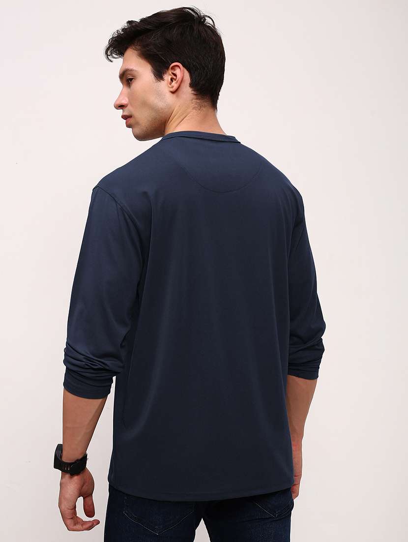 men solid long sleeve regular fit t-shirt - 21933651 - Standard Image - 3