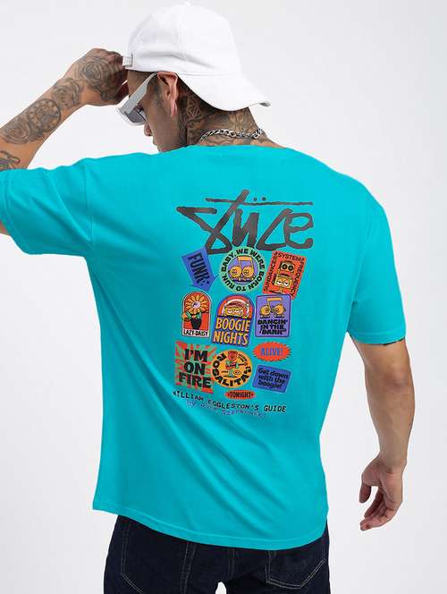 men printed short sleeves loose fit t-shirt - 21933654 - Standard Image - 0