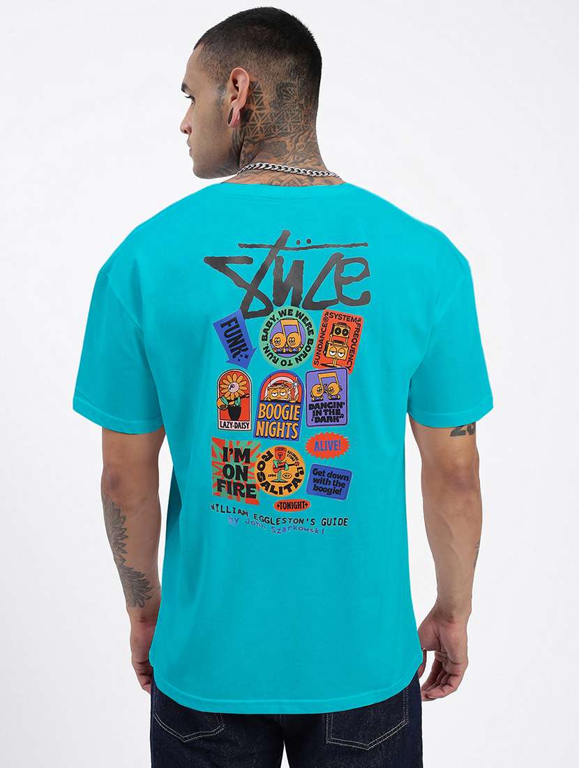 men printed short sleeves loose fit t-shirt - 21933654 - Standard Image - 3