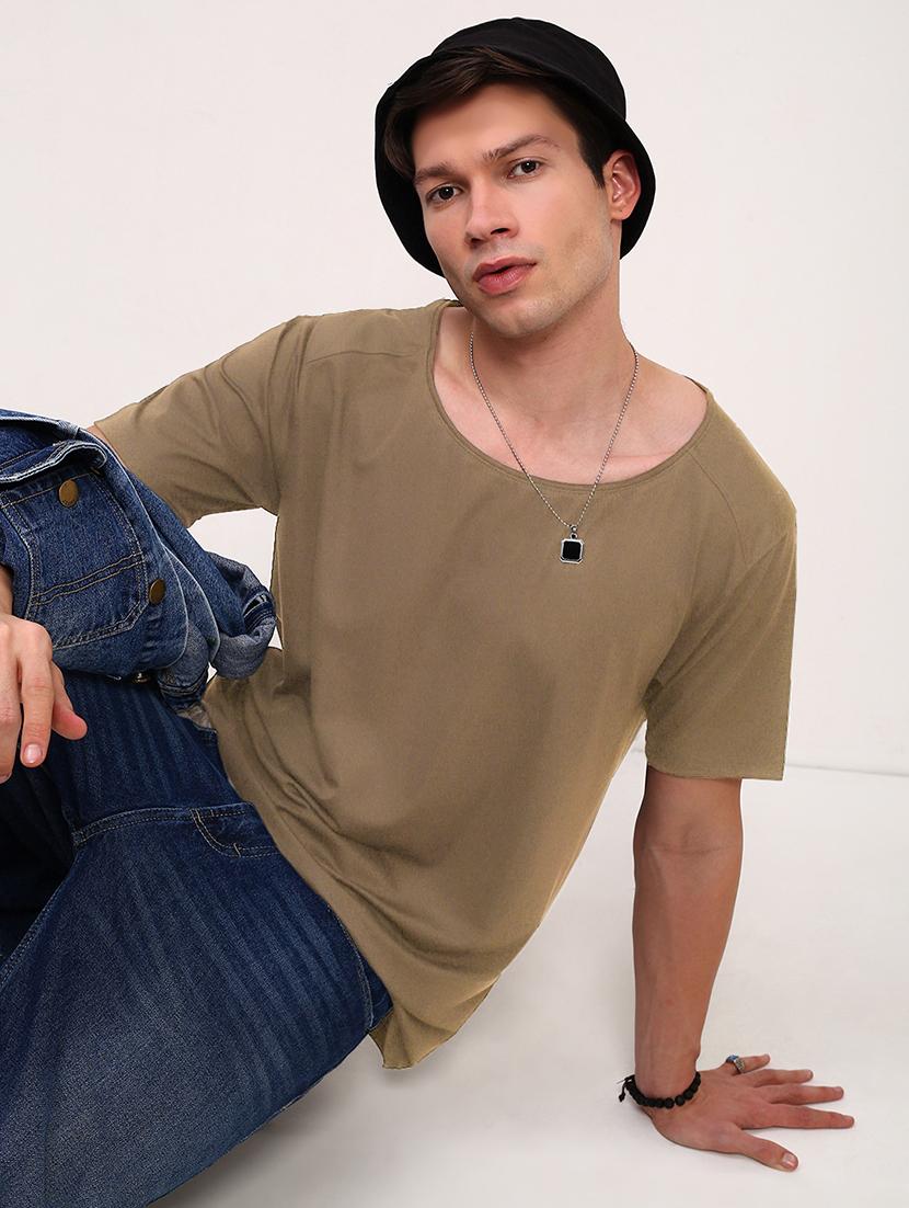men solid short sleeve loose fit t-shirt - 21933655 - Standard Image - 3