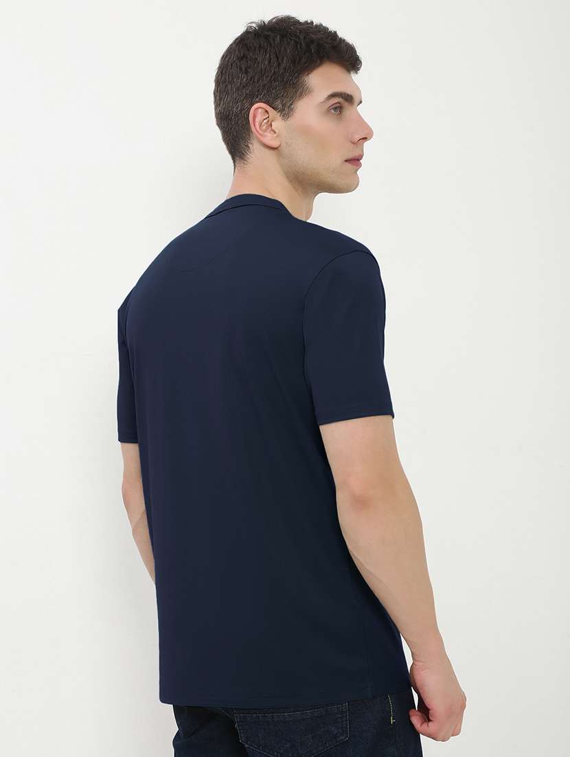 men solid short sleeve regular fit t-shirt - 21933656 - Standard Image - 3