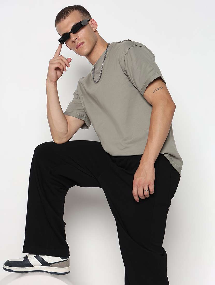 men solid short sleeves loose fit t-shirt - 21933657 -  Standard Image - 3