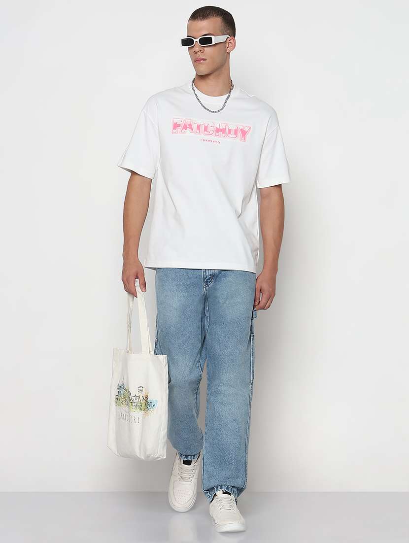 men printed short sleeves loose fit t-shirt - 21933659 -  Standard Image - 5