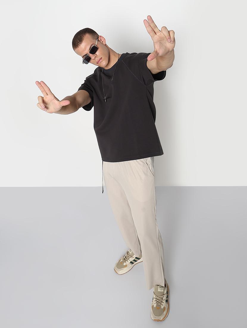 men solid short sleeves loose fit t-shirt - 21933662 - Standard Image - 5
