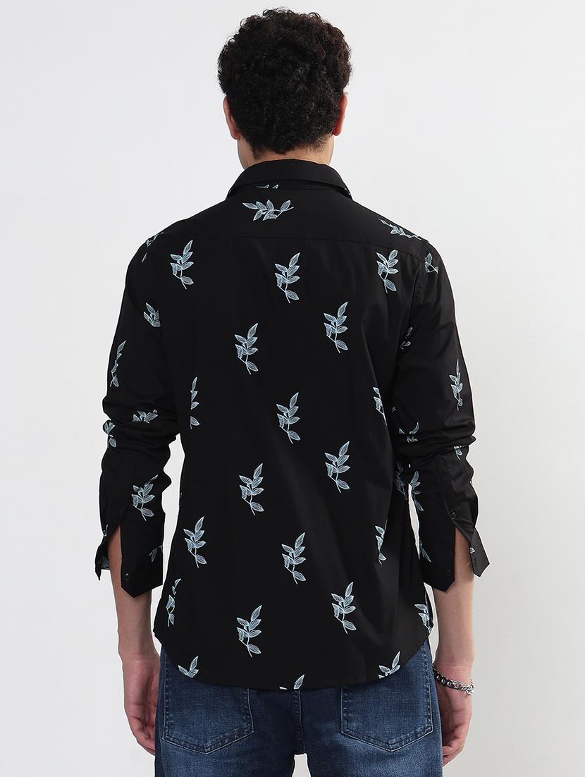 men printed long sleeve collared shirt - 21933689 - Standard Image - 3