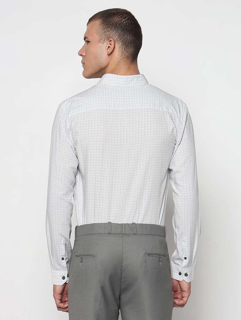 men checkered long sleeve formal shirt - 21933703 -  Standard Image - 3