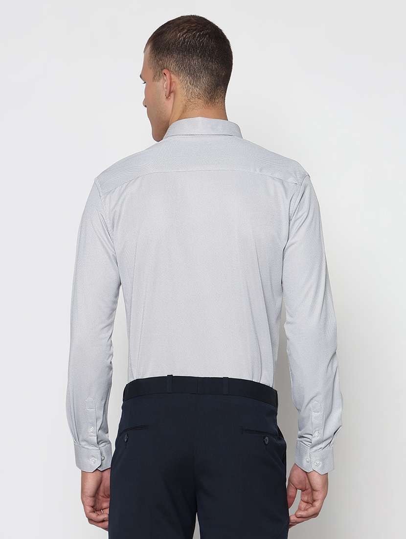 men solid long sleeve formal shirt - 21933705 -  Standard Image - 3