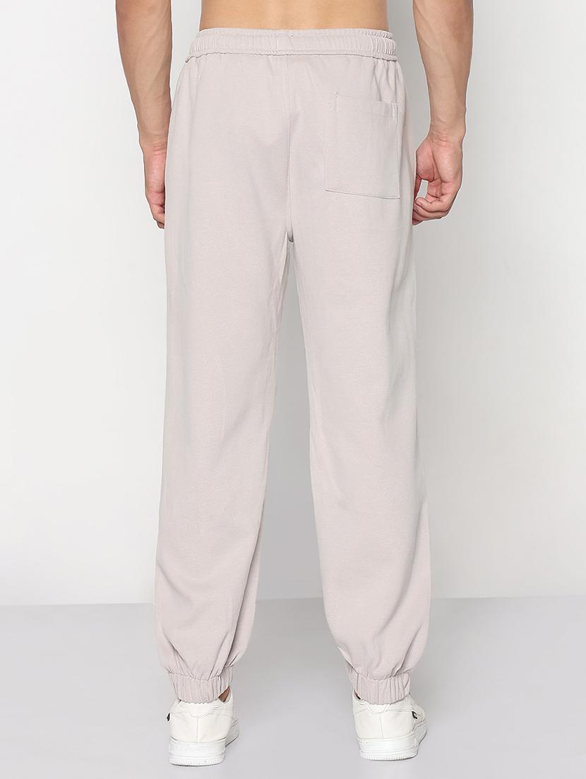 men lavender solid low rise relaxed fit jogger - 21933760 - Standard Image - 3