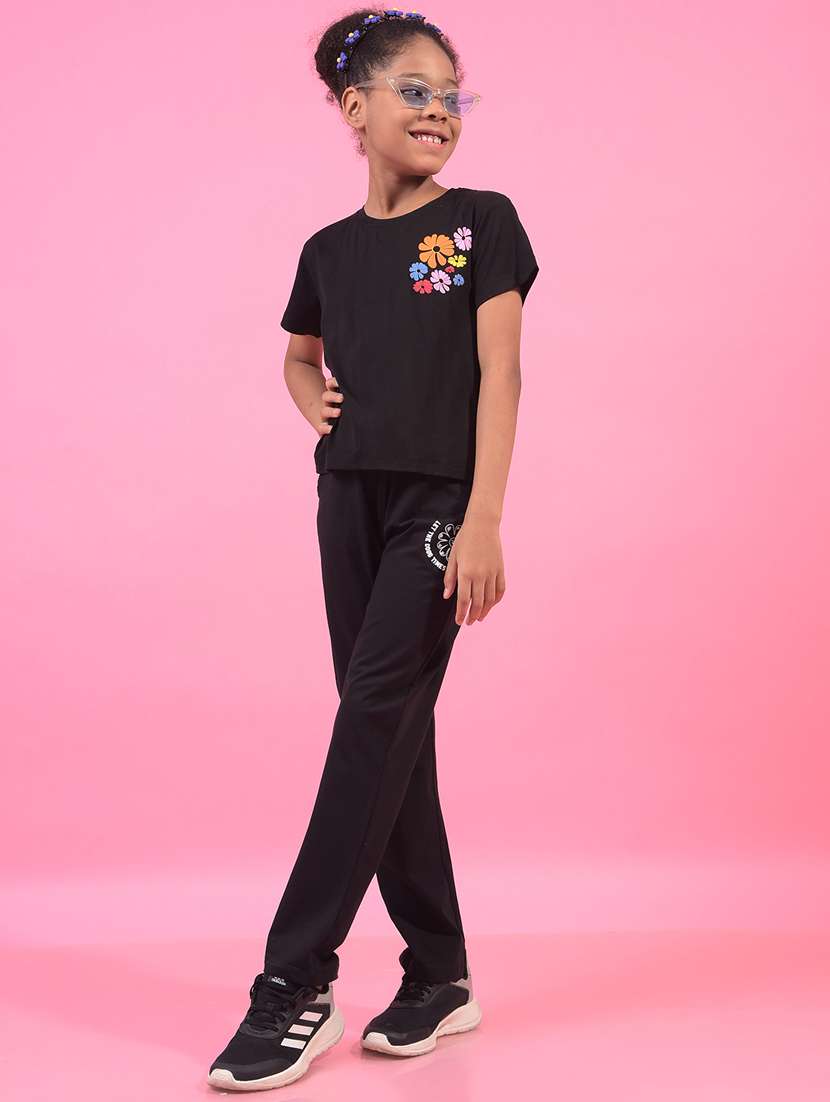 girls floral printed round neck t-shirt - 21933784 -  Standard Image - 5