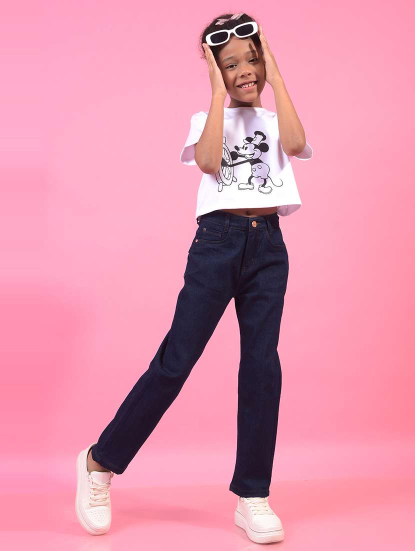 girls graphic round neck t-shirt - 21933787 -  Standard Image - 5