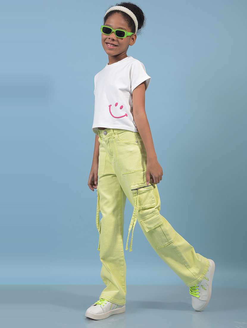 girls printed round neck t-shirt - 21933790 -  Standard Image - 5