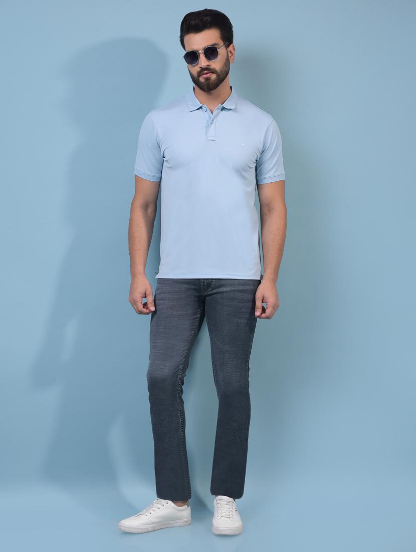 men solid mid rise slim fit jean - 21933800 - Standard Image - 5