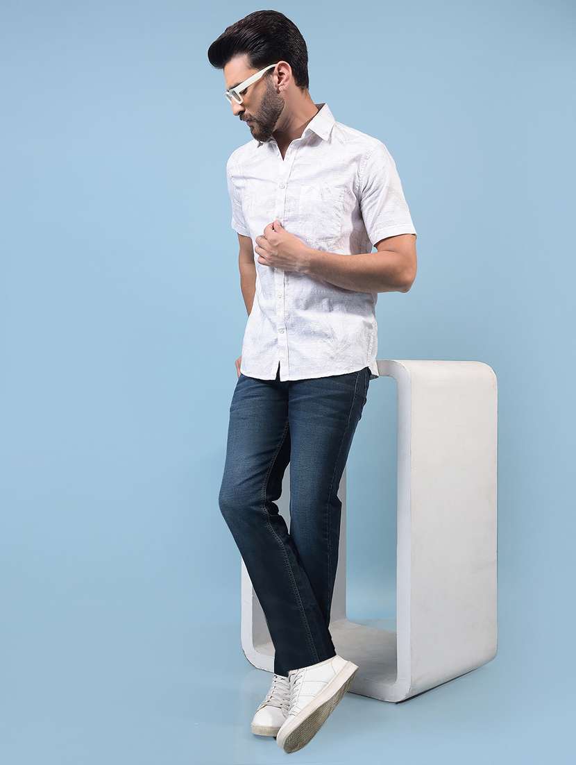 men solid mid rise bootcut jean - 21933804 -  Standard Image - 5