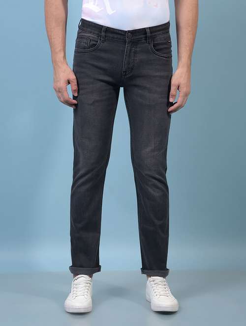men solid mid rise slim fit jean - 21933808 - Standard Image - 0