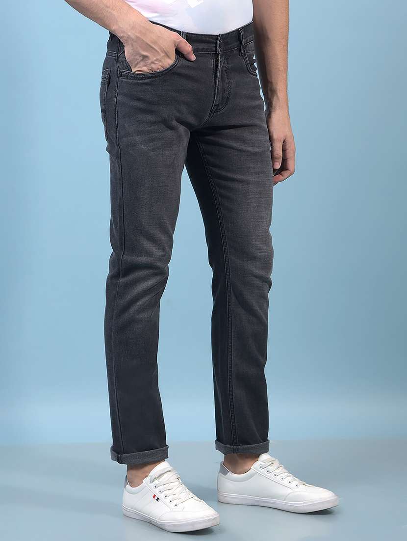 men solid mid rise slim fit jean - 21933808 -  Standard Image - 3