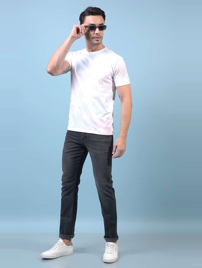 men solid mid rise slim fit jean - 21933808 - Standard Image - 5