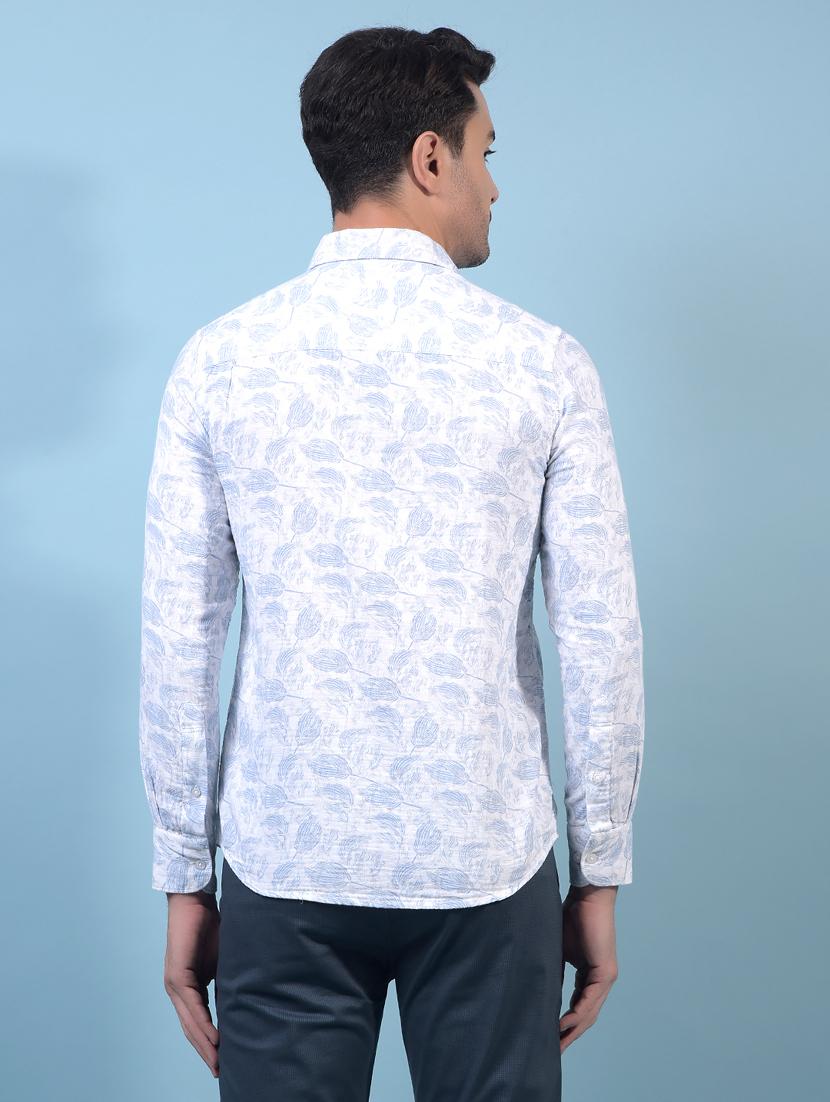 men printed long sleeve slim fit casual shirt - 21933891 - Standard Image - 3