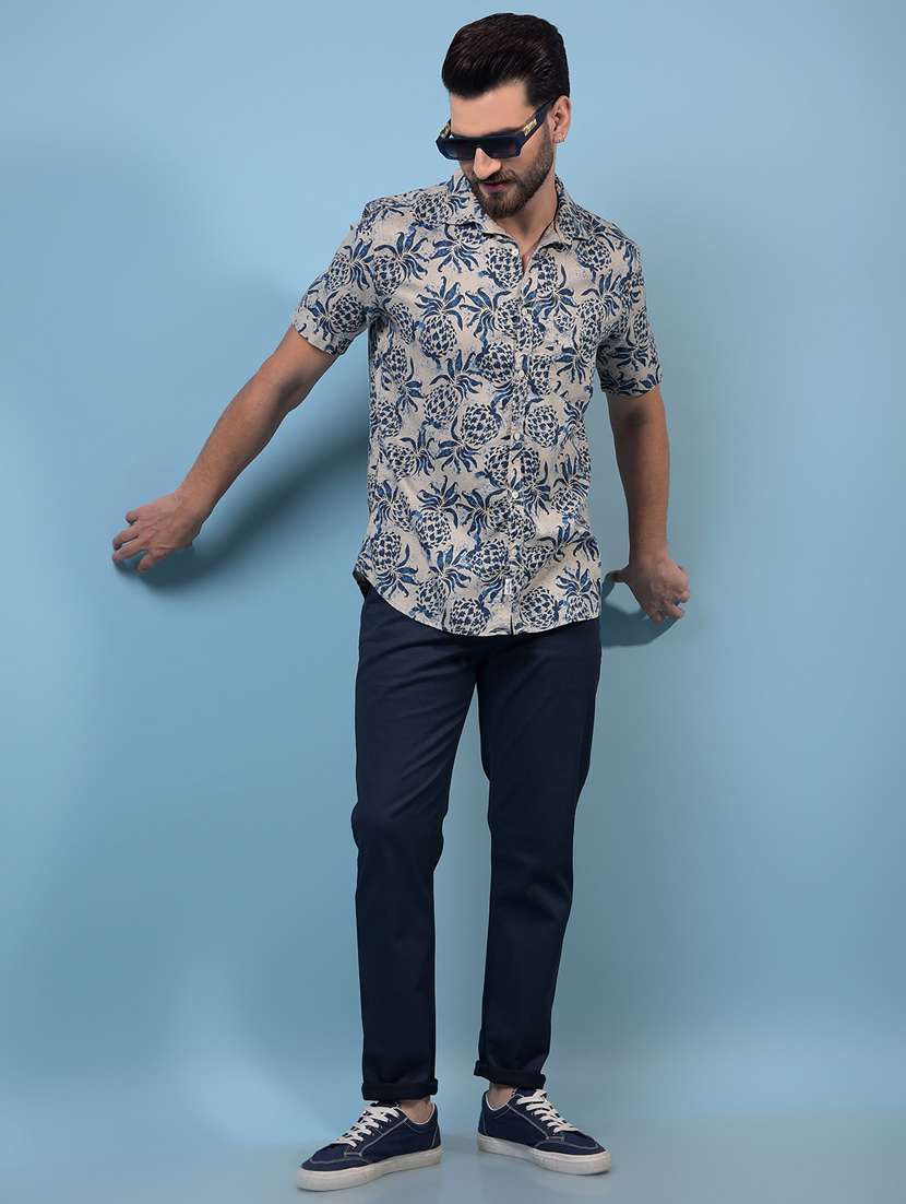 men solid mid rise flat front casual chinos  - 21933906 -  Standard Image - 5