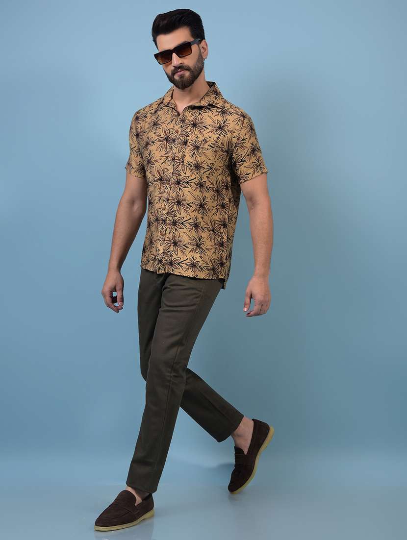 men solid mid rise flat front casual chinos  - 21933907 -  Standard Image - 5