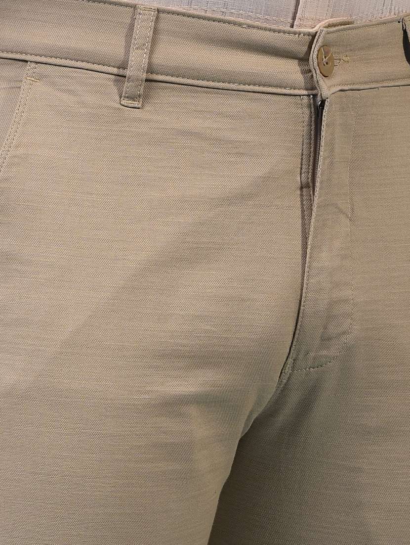 men solid mid rise flat front casual chinos  - 21933910 -  Standard Image - 5