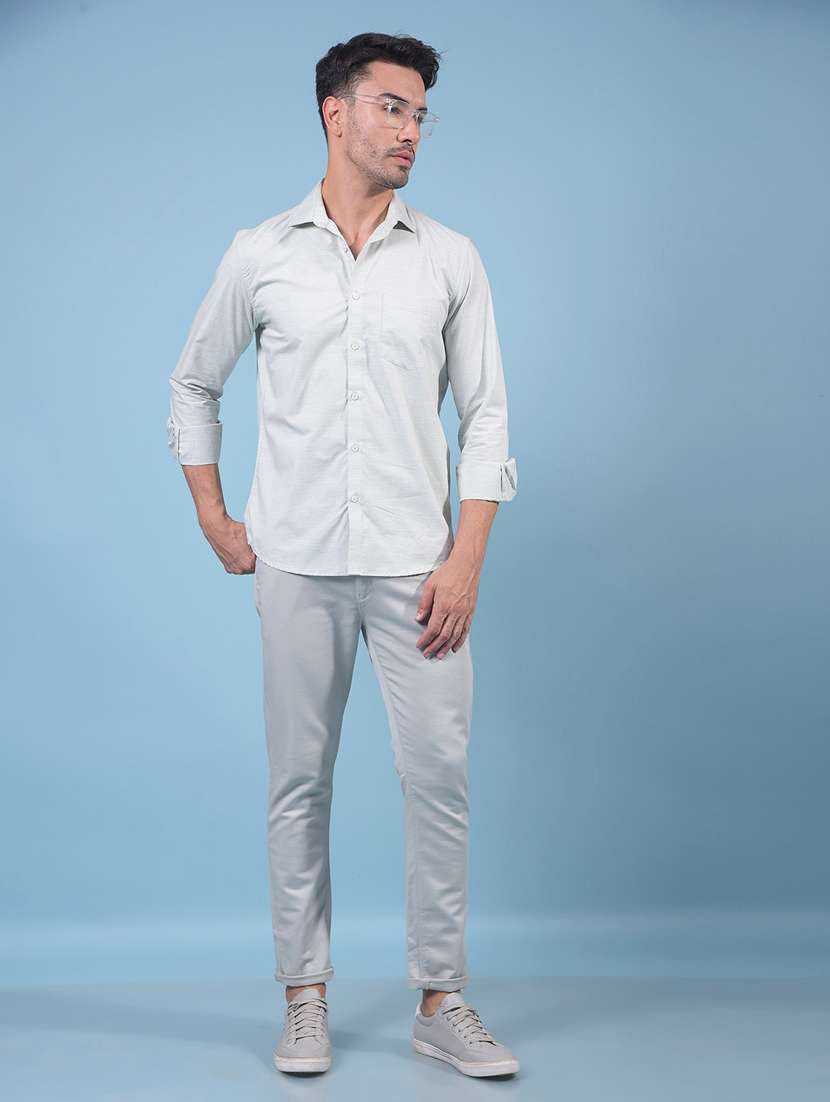 men solid mid rise flat front casual chinos  - 21933916 -  Standard Image - 5