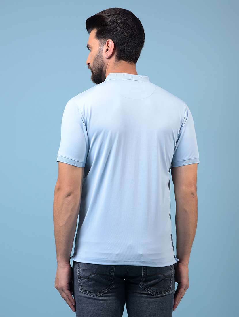 men solid short sleeve slim fit polo t-shirt - 21933940 -  Standard Image - 3