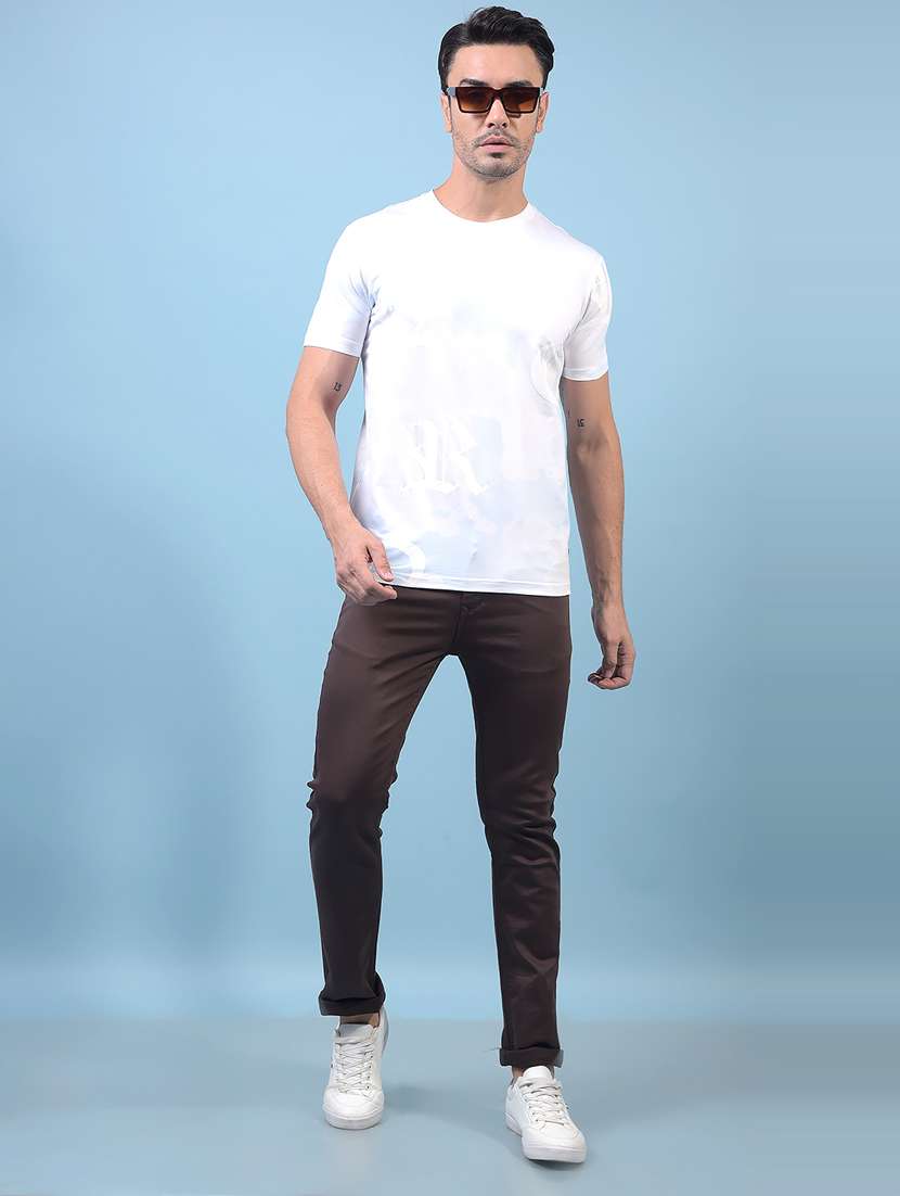men printed short sleeve slim fit t-shirt - 21933948 -  Standard Image - 5