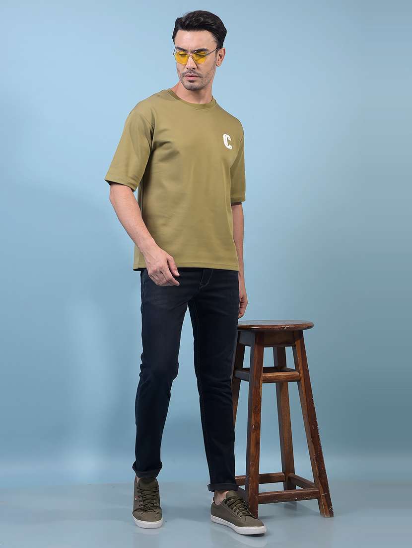 men plain short sleeve regular fit t-shirt - 21933949 -  Standard Image - 5