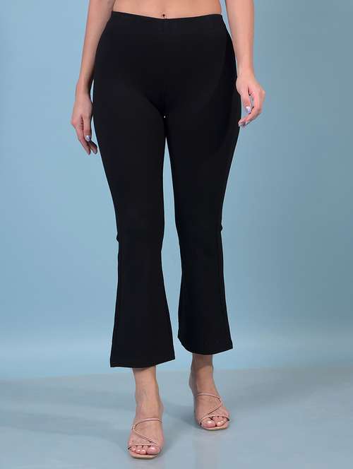 women solid mid rise bootcut jegging - 21933982 -  Standard Image - 0