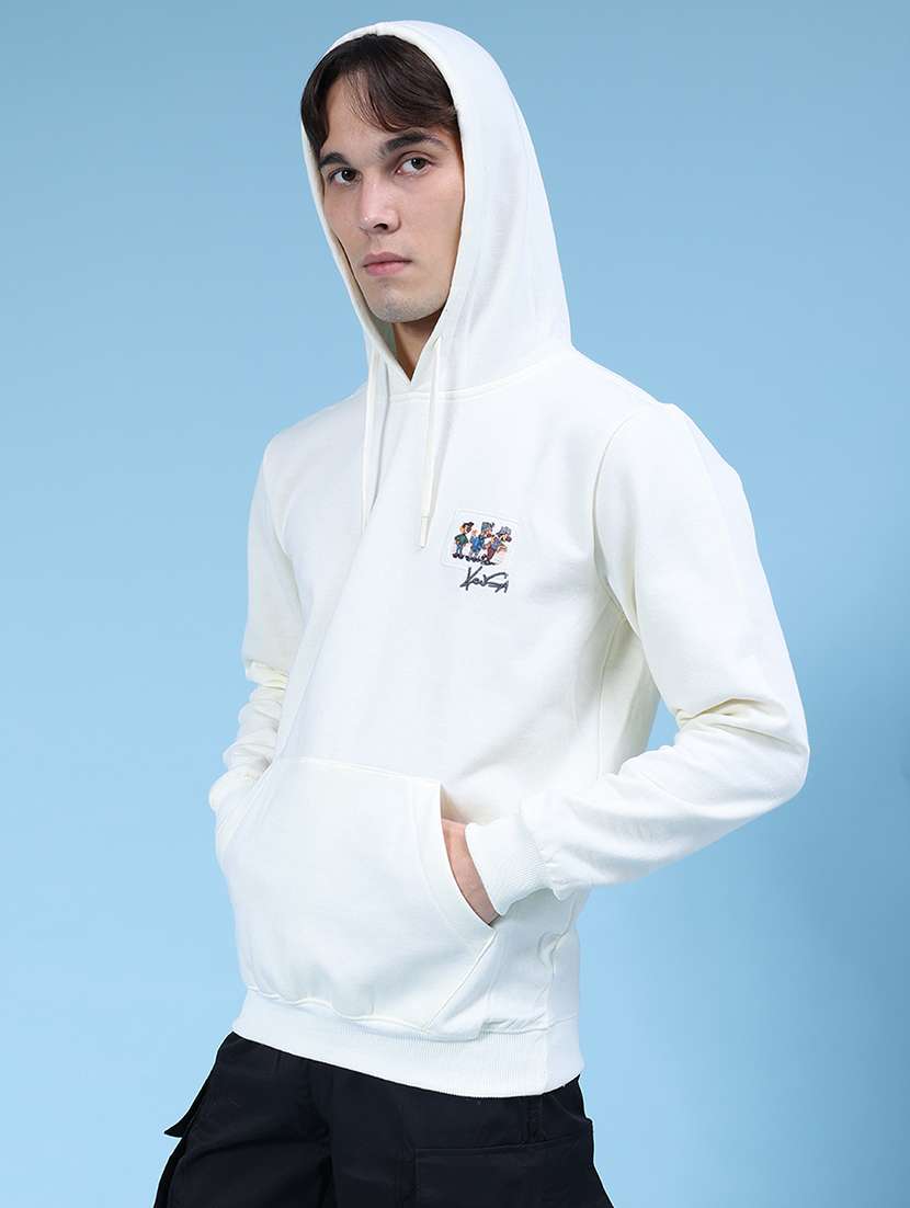 men front & back print long sleeve hooded sweatshirt - 21934112 -  Standard Image - 5