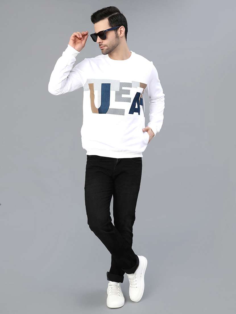 men printed long sleeve sweatshirt - 21934113 -  Standard Image - 3