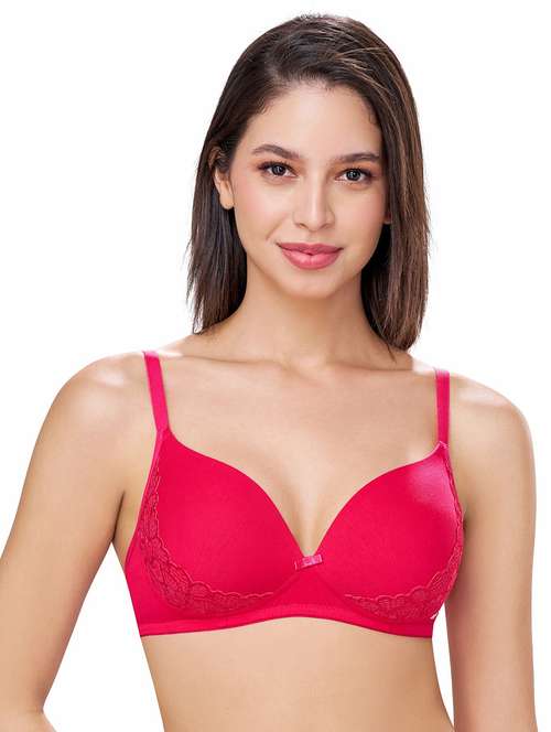 women solid lightly padded push up bra - 21934180 - Standard Image - 0
