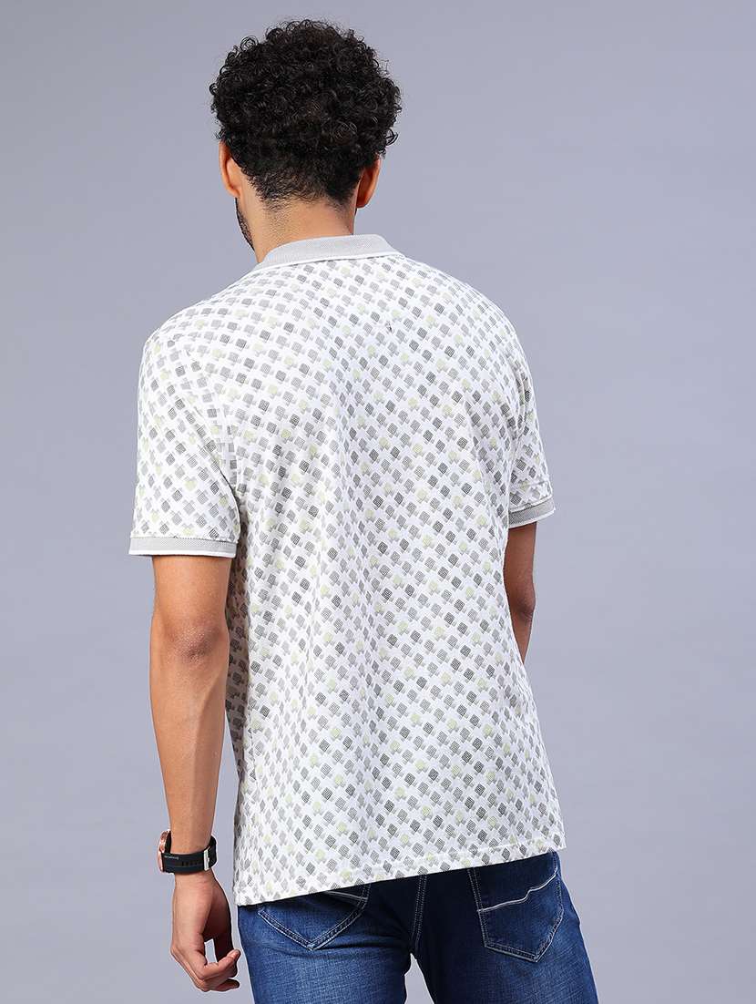 men printed short sleeve regular fit polo t-shirt - 21934188 -  Standard Image - 3