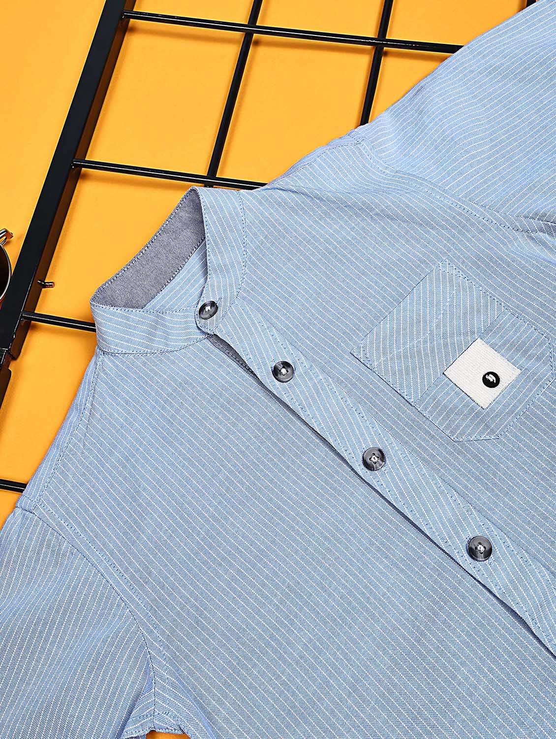 boys striped long sleeve casual shirt - 21934705 -  Standard Image - 3